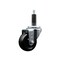 Service Caster 3'' SS Hard Rubber Wheel Swivel 1'' Expanding Stem Caster SCC-SSEX20S314-HRS-1 - alternate 1